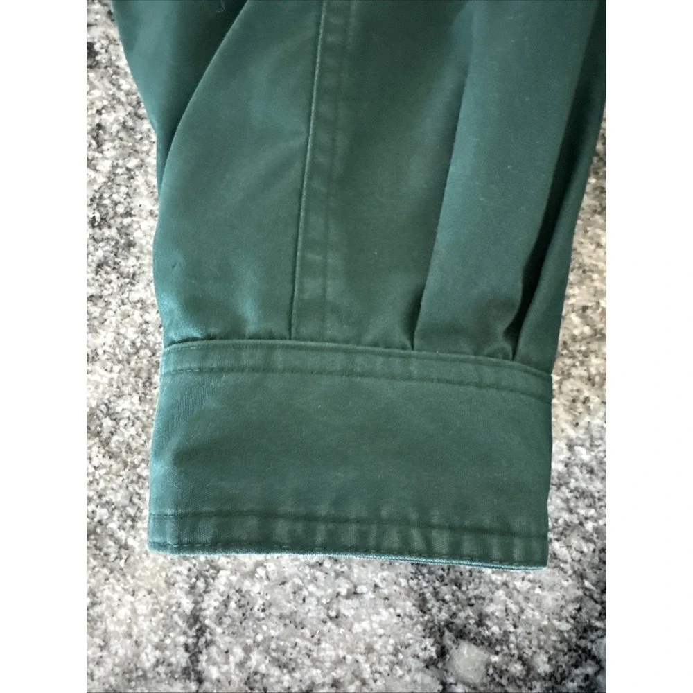 Eddie Bauer Men's Vintage Wool Flannel Lined Mountain Parka Green Large‎ Nice